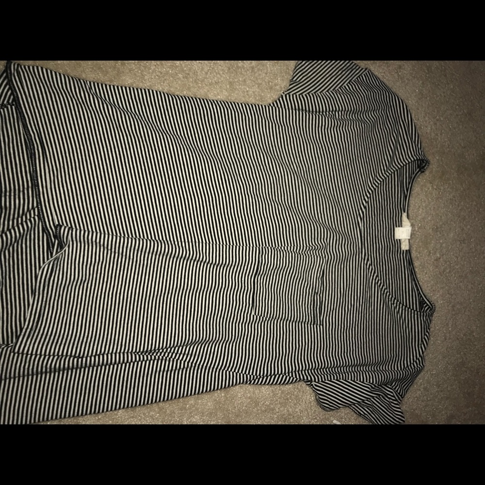 striped short sleeve